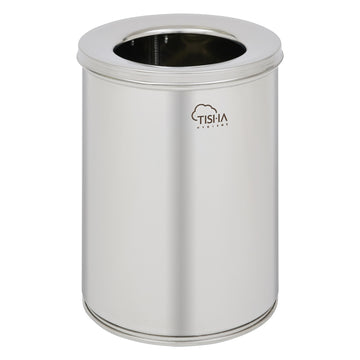11L stainless steel office bin with mirror finish – compact luxury bin
