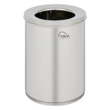 11L stainless steel office bin with  mirror finish – compact luxury bin