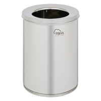 11L stainless steel office bin with  mirror finish – compact luxury bin