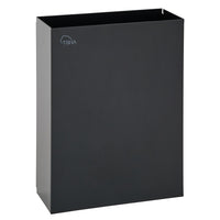 16L Wall-Mounted Metal Paper Towel Waste Bin in Black for offices and salons