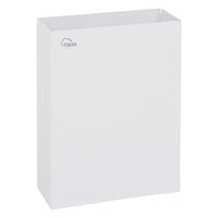 16L Wall-Mounted Metal Paper Towel Waste Bin in White for washrooms