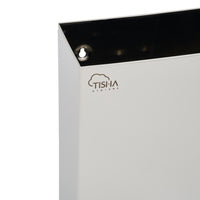 16L wall-mounted stainless steel bin for public toilet paper disposal – brushed or mirror finish