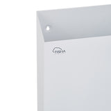 A white wall-mounted dispenser with a minimalist design, featuring a small logo that reads "TISHA HYGIENE" near the top.