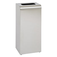 47L stainless steel waste bin in brushed finish – luxury commercial bin