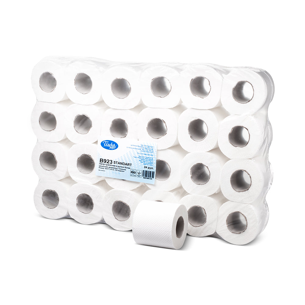 24-pack 2-ply toilet paper rolls – cost-effective washroom supplies