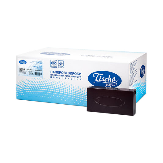 Bulk facial tissues box with 34 packs of 100-sheet 2-ply tissues