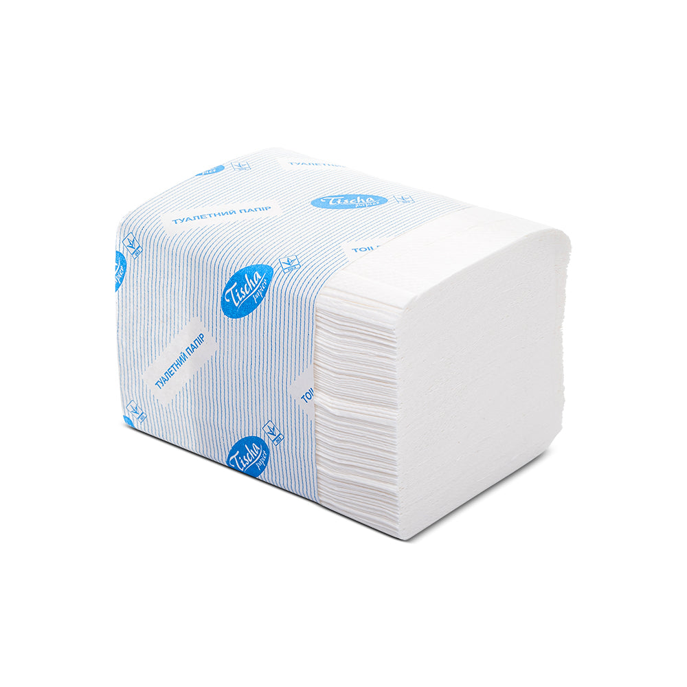 Soft folded toilet paper for offices, hotels, salons, and commercial use