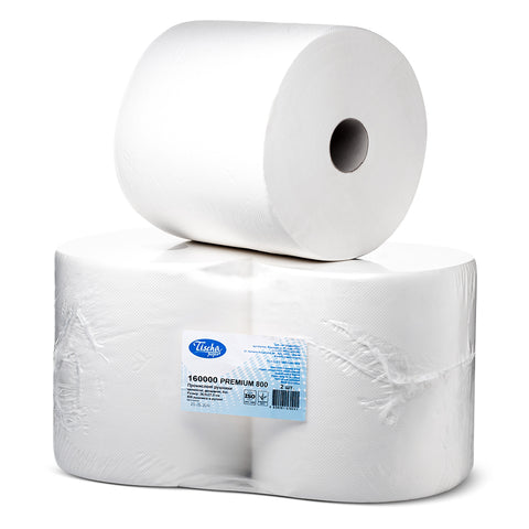 White cellulose wiper roll pack of 2 – 100% cellulose
