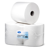 White cellulose wiper roll pack of 2 – 100% cellulose