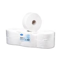6 pack jumbo toilet paper rolls, 160m each, cellulose