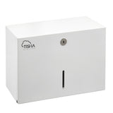 Metal V-Fold Interfold hand towel dispenser white finish
