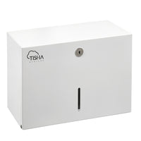 Metal V-Fold Interfold hand towel dispenser white finish