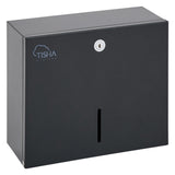 Metal Z-Fold hand towel dispenser black finish