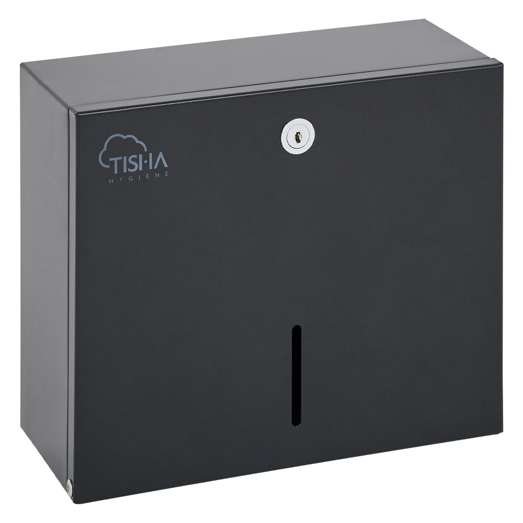 Metal Z-Fold hand towel dispenser black finish
