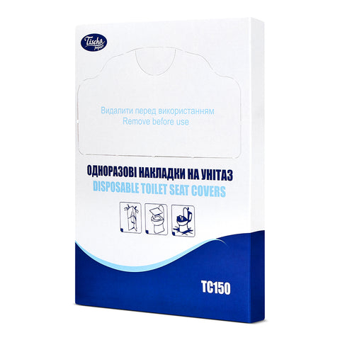 Recycled Disposable Toilet Seat Covers – 1/4 Fold – 150 sheets per box – 25 boxes per case