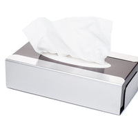 Wall-mounted stainless steel facial tissue dispenser – brushed finish 