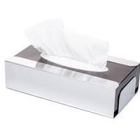 Wall-mounted stainless steel facial tissue dispenser –  mirror finish 