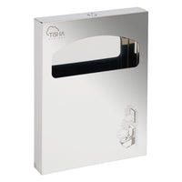 Stainless steel 1/4 fold toilet seat cover dispenser mirror finish