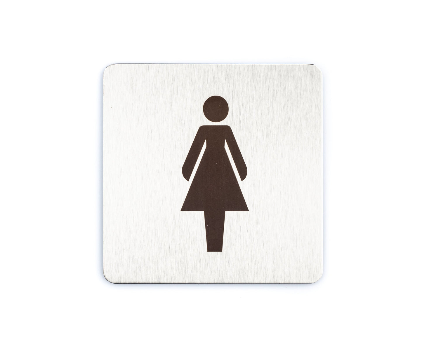 Female toilet door sign for business washrooms