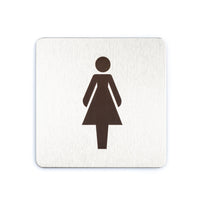 Female toilet door sign for business washrooms