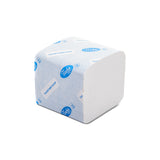 Toilet paper which fits in standard dispenser in office restroom