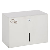 Stainless steel V-Fold / Interfold hand towel dispenser brushed finish