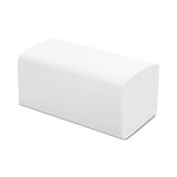 White recycled V-Fold / Interfold hand towels – folded sheets detail, sustainable hygiene