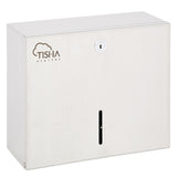 Stainless steel Z-Fold hand towel dispenser brushed finish