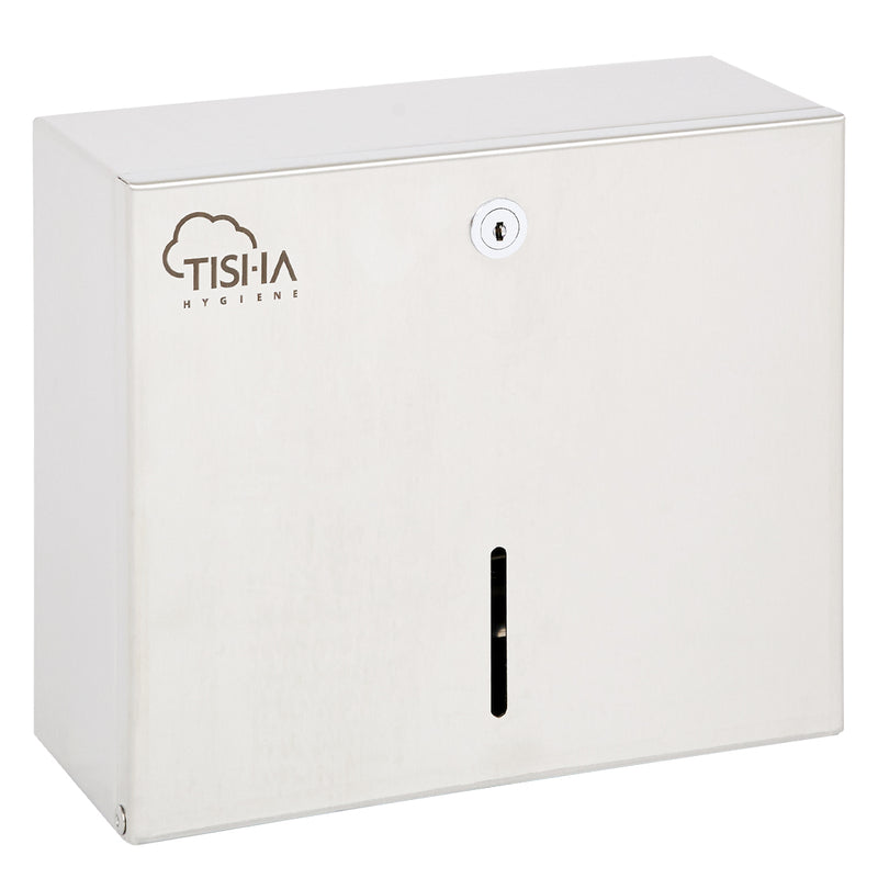 Stainless steel Z-Fold hand towel dispenser brushed finish