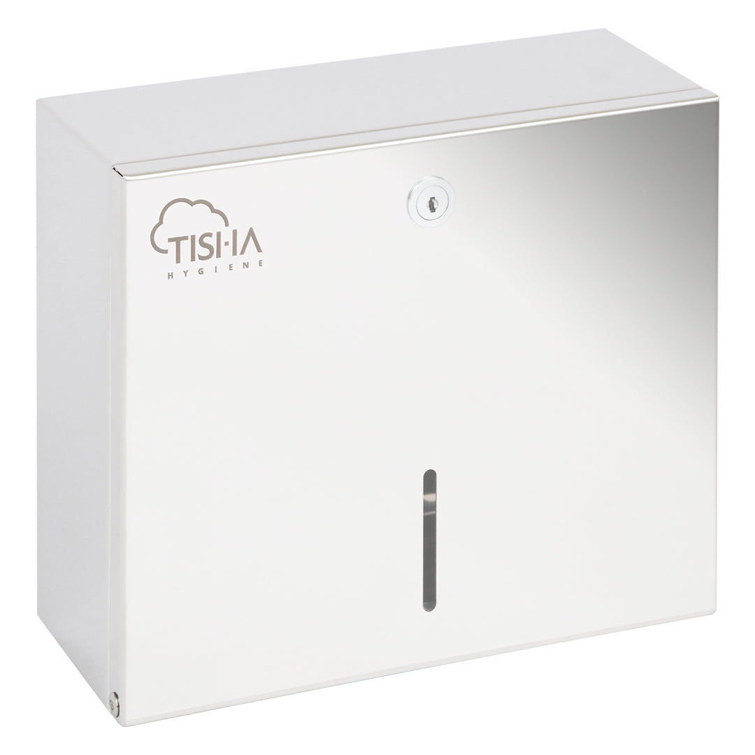 Stainless steel Z-Fold hand towel dispenser mirror finish