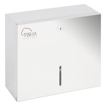 Stainless steel Z-Fold hand towel dispenser mirror finish