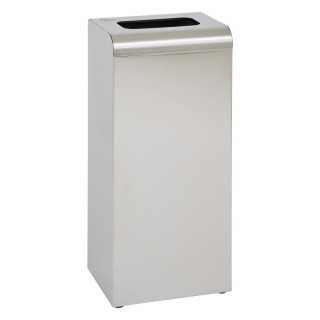 Waste Bin 47L With Cover Stainless Steel Brushed Finish