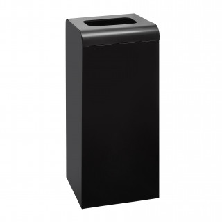 Waste Bin 47L With Cover Metal Black