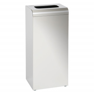 Waste Bin 47L With Cover Stainless Steel Mirror Finish