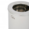 Office Waste Bin 11L With Cover Stainless Steel Mirror Finish