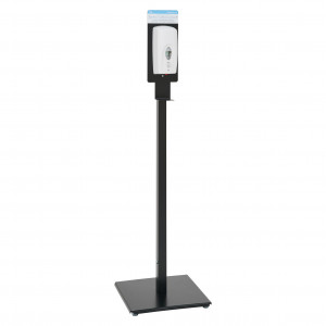 Black Hand Sanitiser Stand With Automatic Dispenser