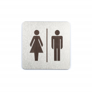 Ladies / Gents (Unisex) Toilet Self-Stick Door Sign 