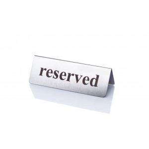 RESERVED Table Sign 